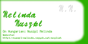 melinda nuszpl business card